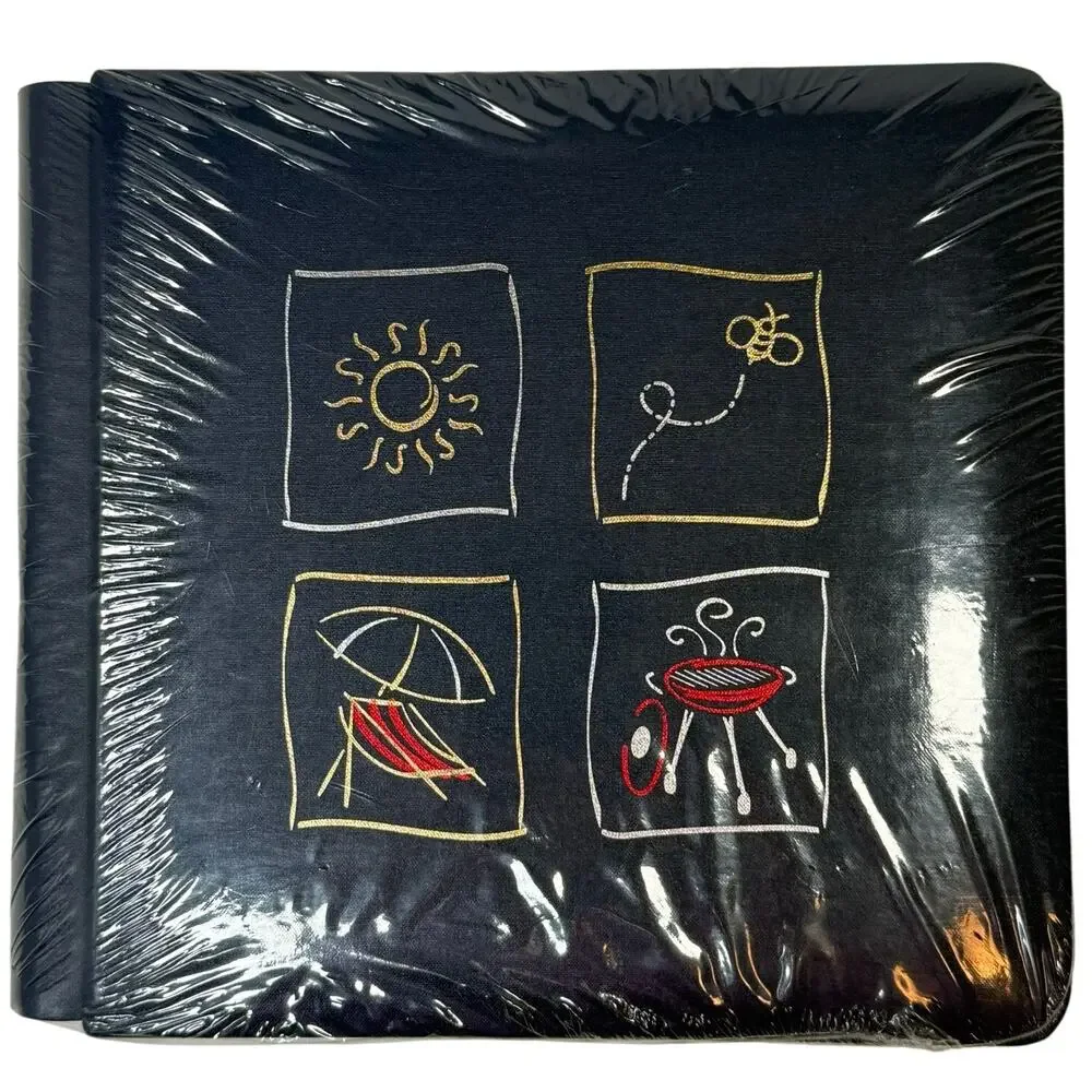 Creative Memories 7x7 Scrapbook Album Summer Theme Navy Sealed